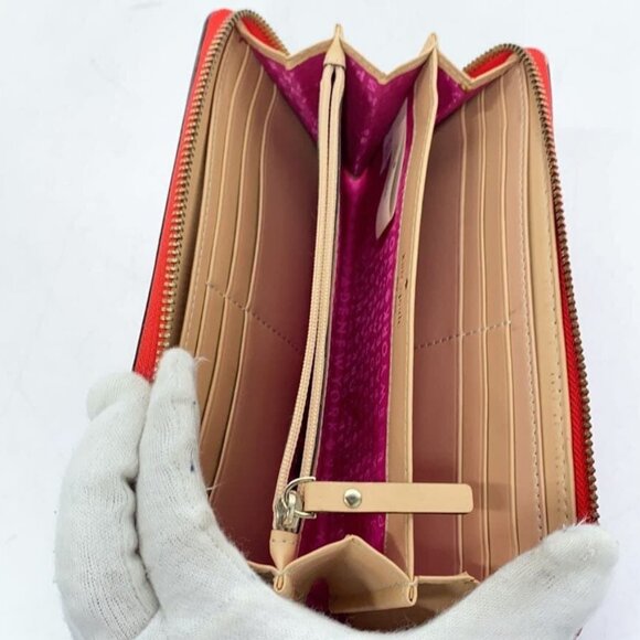 Kate Spade Neda Wellesley Red Zip Around Wallet WLRU1153 Original R$158 Pre-Own - Picture 3 of 5